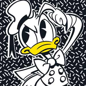 Disney Friends Donald Duck Thinking iPhone 13 Pro Max Clear Case